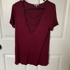 Maroon shirt